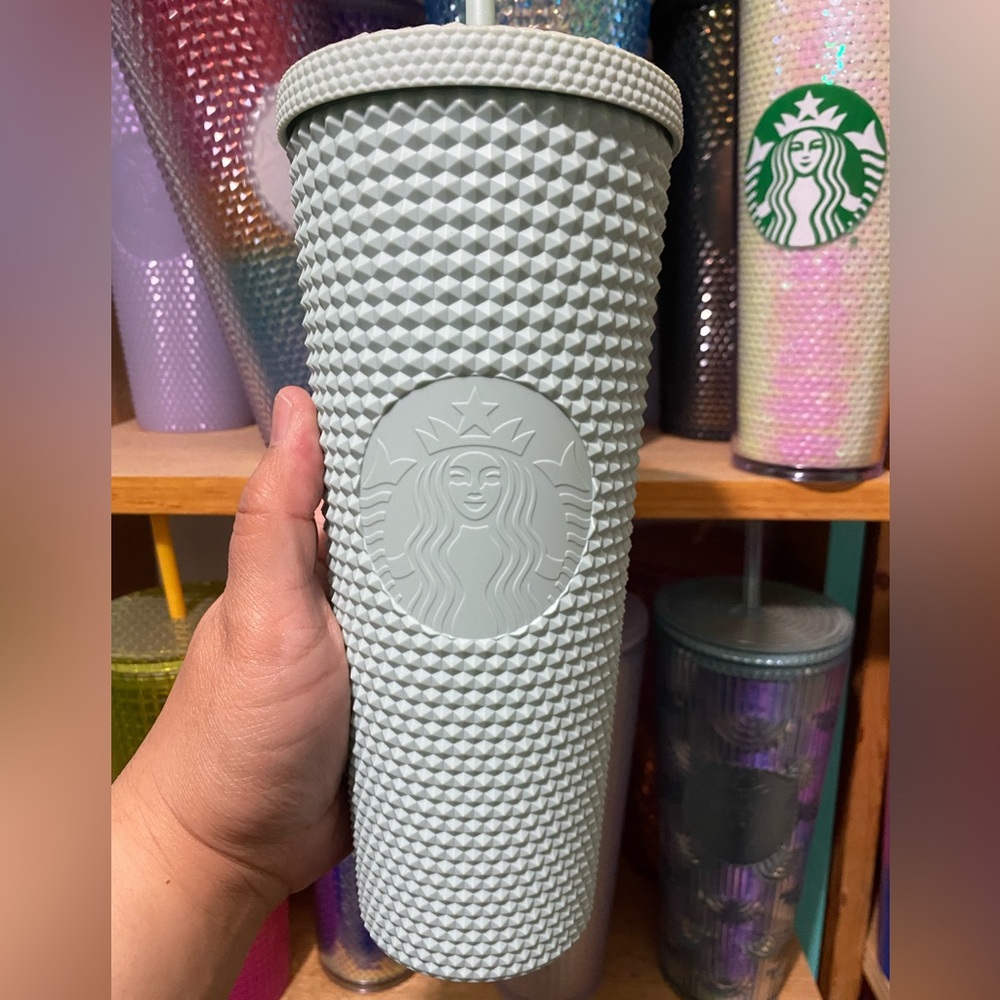 Studded Tiffany Blue Starbucks tumbler